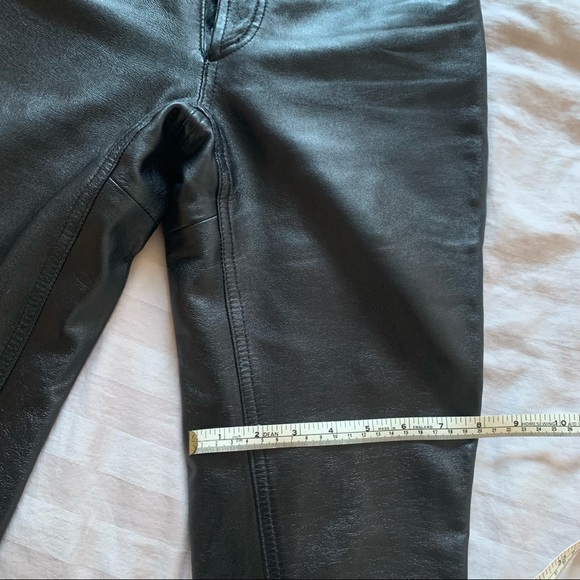HELMUT LANG Black Leather Pants - Picture 10 of 10